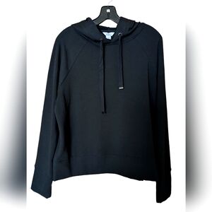 Danskin *REPREVE* black lightweight pullover drawstring hoodie. NWT. Recycled